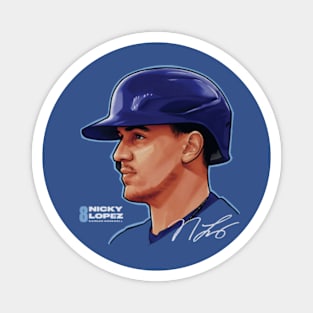 Nicky Lopez Kansas City Profile Magnet